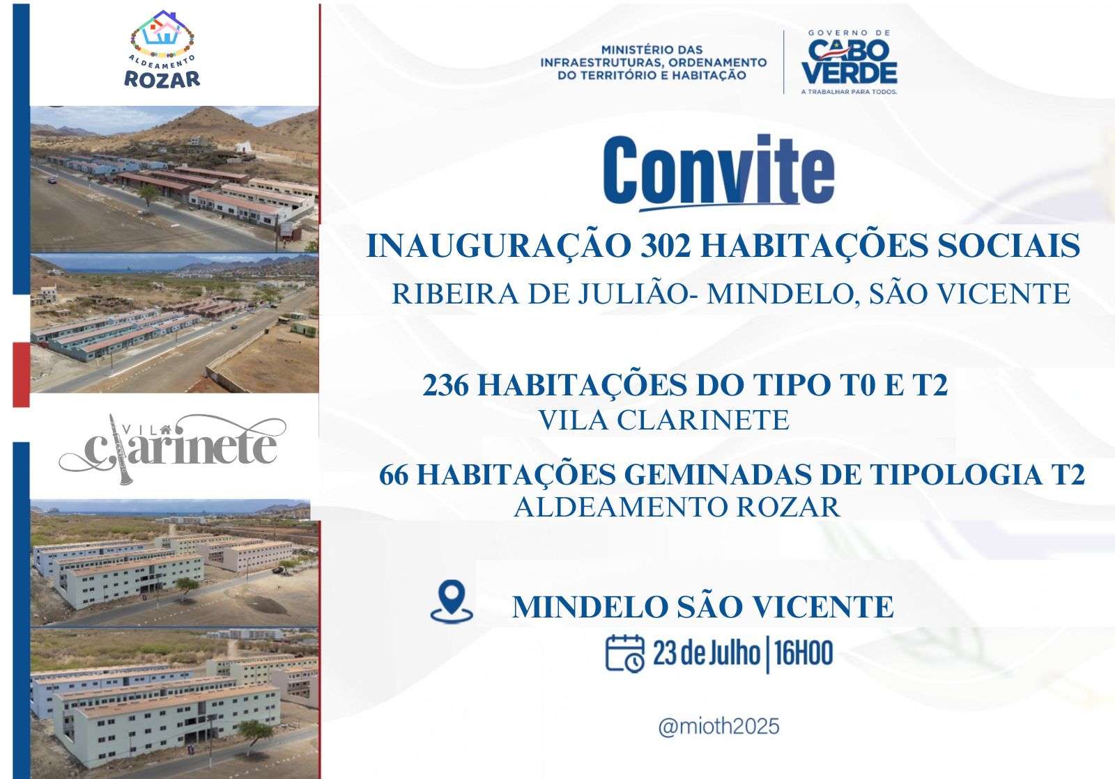 Habitação digna para mais famílias em São Vicente!